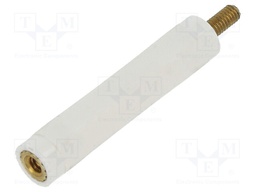 Insulating sleeve; hexagonal; M2,5; M2,5; L: 30mm; Spanner: 6mm