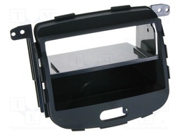 Radio frame; Hyundai; 2 DIN; black/rubber-touch