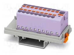 Splice terminal: rail; 17.5A; 500V; push-in; PA; 0.14÷2.5mm2