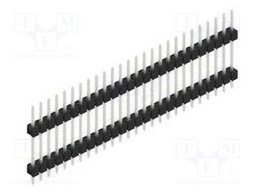 Connector: pin strips; pin header; male; PIN: 26; 2.54mm; THT; 1x26