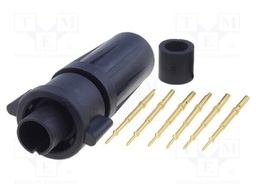 Connector: circular; Series: EN2; plug; male; soldering; for cable