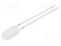 LED; 4.8mm; white cold; 2180÷3000mcd; 60°; Front: convex; 3/3.5/5V
