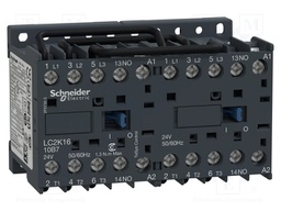 Contactor: 3-pole reversing; NO x3; Auxiliary contacts: NO; 16A