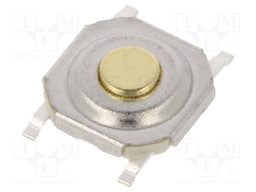 Microswitch TACT; SPST-NO; Pos: 2; 0.02A/15VDC; SMT; none; 2.5N
