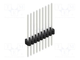 Connector: pin strips; pin header; male; PIN: 9; 1.27mm; THT; 1x9