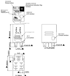 Relay: electromagnetic industrial; DPDT; 24VDC; 10A/240VAC; 650Ω