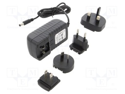 Power supply: switched-mode; constant voltage; 12VDC; 2A; 24W
