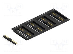 Connector: pin strips; pin header; male; PIN: 13; 2.54mm; SMT; 1x13