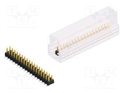 Connector: pin strips; pin header; male; PIN: 36; 2.54mm; SMT; 2x18