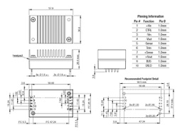 Converter: DC/DC; 40W; Uin: 14÷160V; Uout: 24VDC; Iout: 1.67A; OUT: 1