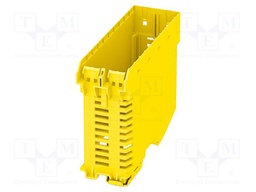 Enclosure base; yellow; UL94V-0; ME-IO 37,6; X: 82.85mm; Y: 120.6mm