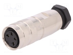 Connector: M16; female; for cable; IP67; plug; soldering; 250V; 7A