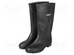 Boots; Size: 39; black; PVC; slip