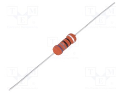 Resistor: metal film; fusible; THT; 680Ω; 2W; ±10%; Ø5x12mm; axial
