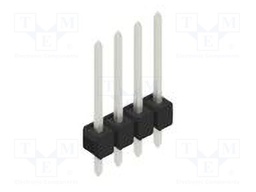 Connector: pin strips; pin header; male; PIN: 4; 2.54mm; THT; 1x4