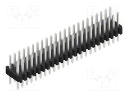 Connector: pin strips; pin header; male; PIN: 46; 1.27mm; THT; 2x23