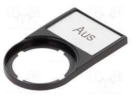Bezel with description label; RMQ-Titan; 30x50mm