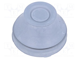 Grommet; with bulkhead; Ømount.hole: 38mm; EPDM; grey; Size: M40