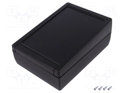 Enclosure: desktop; TEKMAR; X: 133mm; Y: 188mm; Z: 75mm; ABS; black