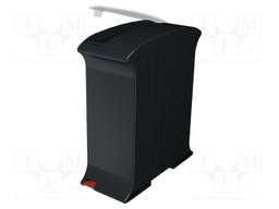 Enclosure: for DIN rail mounting; ABS
