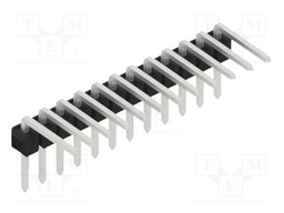 Connector: pin strips; pin header; male; PIN: 12; 2.54mm; THT; 1x12