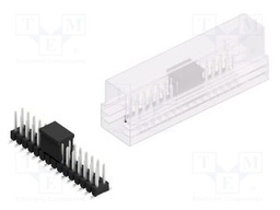 Connector: pin strips; pin header; male; PIN: 30; 2.54mm; SMT; 2x15