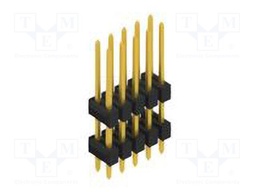Connector: pin strips; pin header; male; PIN: 10; 2.54mm; THT; 2x5