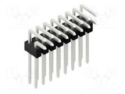 Connector: pin strips; pin header; male; PIN: 16; 2.54mm; THT; 2x8