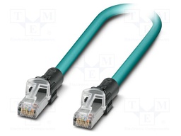 Patch cord; S/UTP; 5; stranded; Cu; PUR; light blue; 1m; 26AWG; IP20