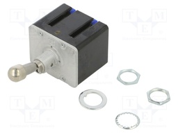 Switch: toggle; 4PST; OFF-ON; 6A/230VAC; 20A/30VDC; on panel