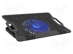 Notebook cooling stand; black; USB A,USB C