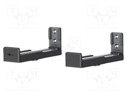 Soundbar holder; 15kg; 2pcs; H: 51mm; W: 166mm; D: 79mm