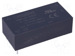 Converter: AC/DC; 6W; Uout: 5VDC; Iout: 1.2A; 76%; Mounting: PCB; 4kV