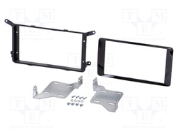 Radio frame; Citroën,Peugeot; 2 DIN; black