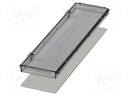 Cover; tiltable; grey; UL94V-0; BC 161,6; polycarbonate; X: 161.6mm
