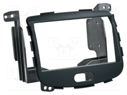 Radio frame; Hyundai; 2 DIN; black/rubber-touch
