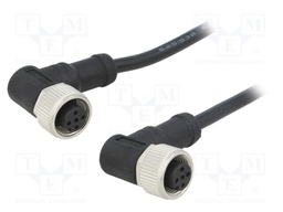 Cable: for sensors/automation; PIN: 4; M12-M12; 1m; plug; plug; 250V