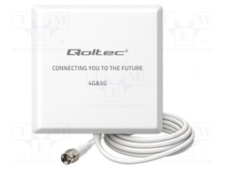Antenna; white; SMA; 50W; 600÷2700MHz,3300÷3800MHz; 50Ω; 3m; 9dBi