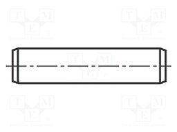 Cylindrical stud; steel; BN: 1208; Ø: 2mm; L: 4mm