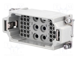 Connector: HAN; male; Han Com; PIN: 42(6+36); size 16B; for cable