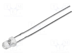 IR transmitter; 3mm; 870nm; transparent,blue; 100mW; 30°; THT; 20mA