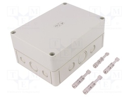 Enclosure: multipurpose; X: 130mm; Y: 180mm; Z: 84mm; TK PS; grey