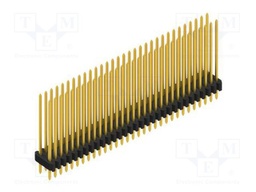 Connector: pin strips; pin header; male; PIN: 62; 1.27mm; THT; 2x31
