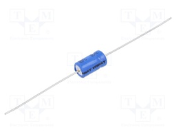 Capacitor: electrolytic; 22uF; 63VDC; Ø6x10mm; ±20%; -40÷85°C