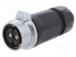 Connector: circular; plug; size 28; 02; female; PIN: 2; for latch