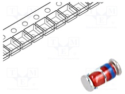 Diode: Zener; 1W; 5.1V; 185mA; SMD; reel,tape; MELF; single diode