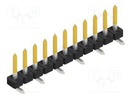 Connector: pin strips; pin header; male; PIN: 11; 2mm; SMT; 1x11