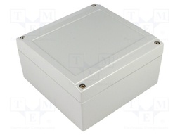 Enclosure: multipurpose; X: 140mm; Y: 140mm; Z: 75mm; aluminium; grey