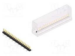 Connector: pin strips; pin header; male; PIN: 19; 2mm; SMT; 1x19