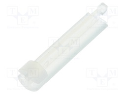 Spacer sleeve; LED; Øout: 3.6mm; ØLED: 3mm; L: 15.9mm; natural